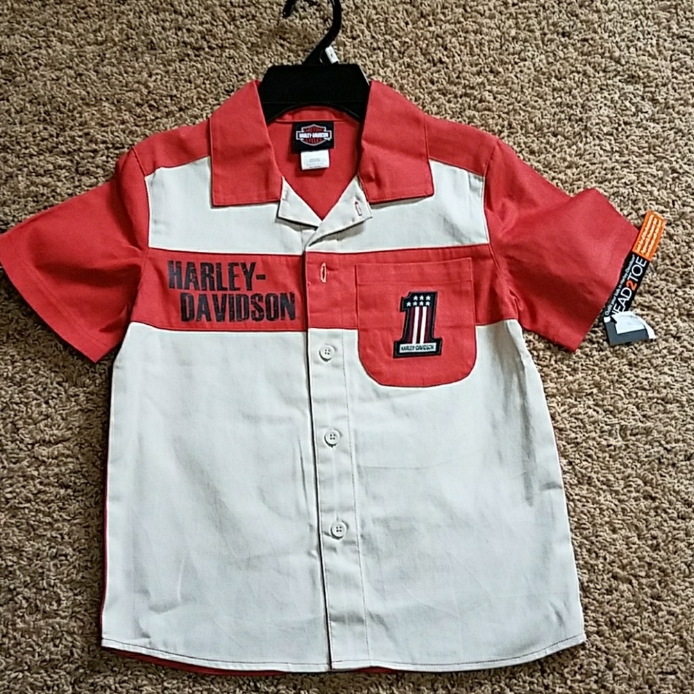 Harley Davidson button up shirt